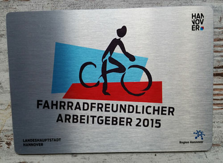 Fahrradfreundlicher Arbeitgeber 2015 Fahrradfreundlicher Arbeitgeber 2015