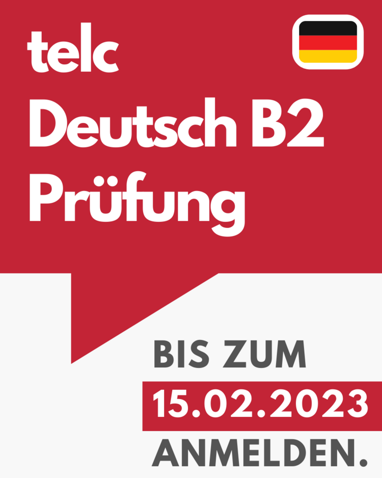 Anmeldung zur B2-Prüfung Anmeldung zur B2-Prüfung