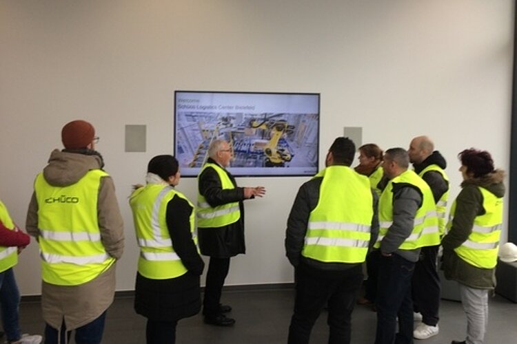 Beeindruckende Betriebsführung bei Schüco International Beeindruckende Betriebsführung bei Schüco International