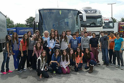 Brasilianische Schüler lernen Deutsch in Jena