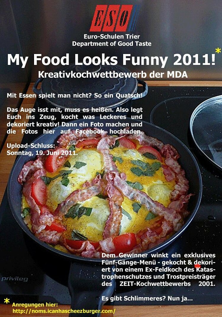 Facebook-Wettbewerb "My Food Looks Funny"!