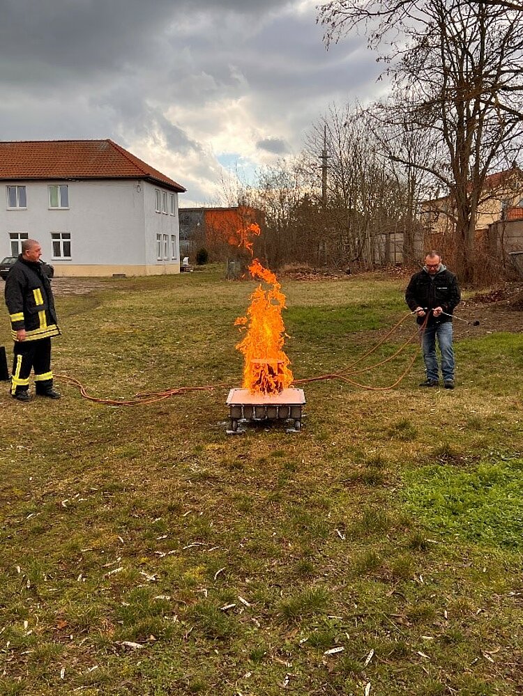 Schulung zum Brandschutz