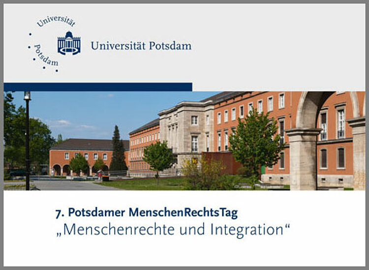 Podiumsdiskussion zur Integration von Geflüchteten beim Potsdamer Menschenrechtstag Podiumsdiskussion zur Integration von Geflüchteten beim Potsdamer Menschenrechtstag