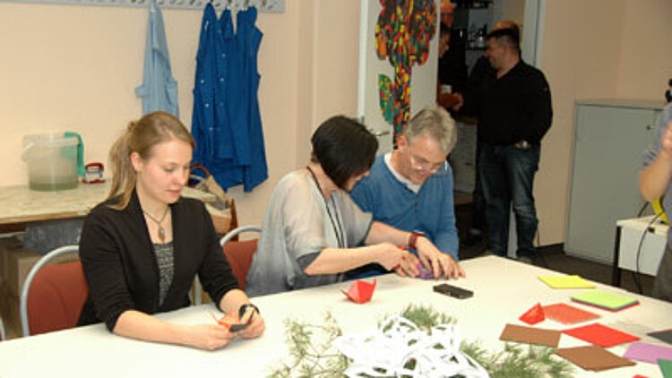 Hosentaschensterne und Weihnachtsschachteln
