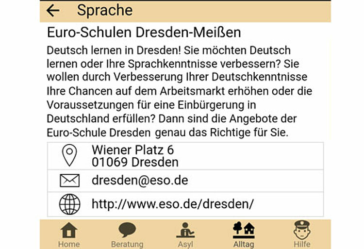 Euro-Schule Dresden goes WELCOME APP GERMANY Euro-Schule Dresden goes WELCOME APP GERMANY