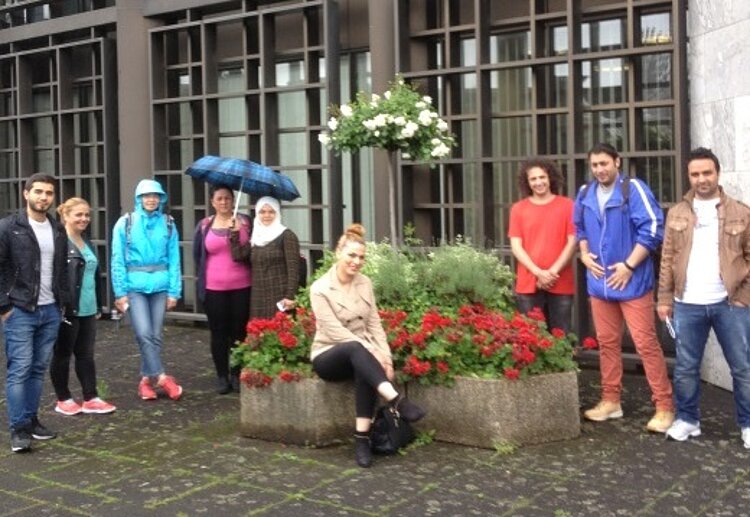 Ausflug des Integrationskurses in das Mainzer Rathaus Ausflug des Integrationskurses in das Mainzer Rathaus