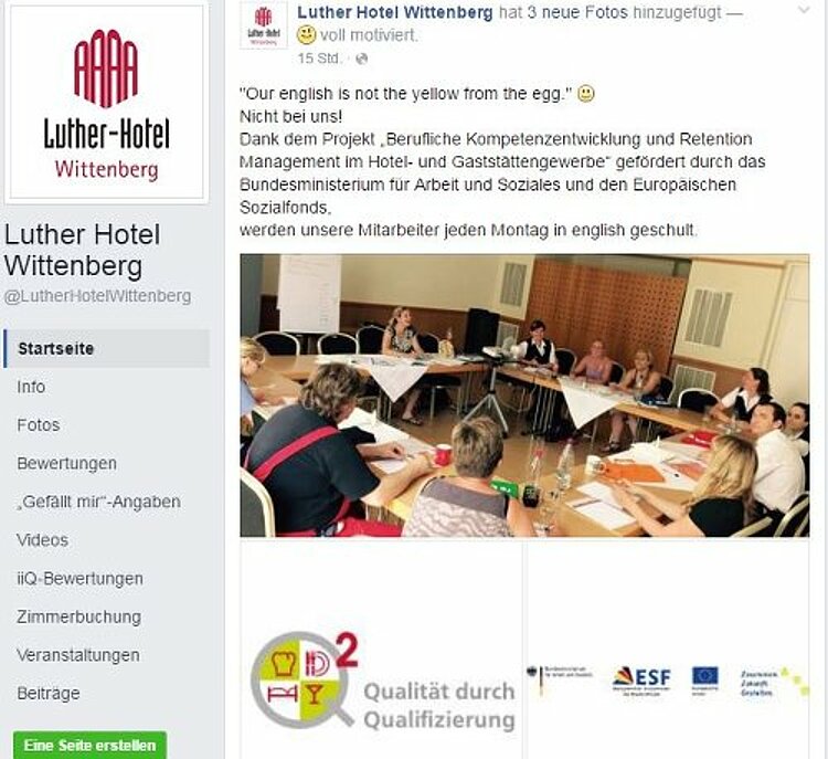Lutherhotel im Projekt HoGa.Retention