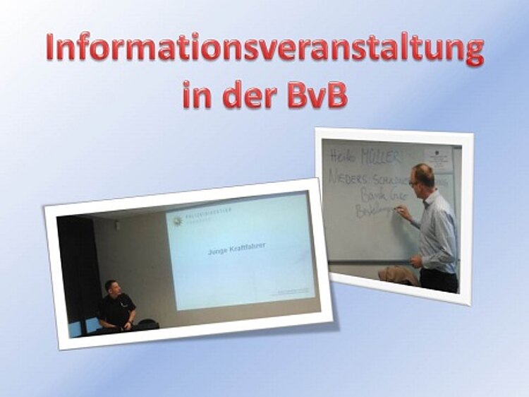 BvB: Polizei und Schuldnerberatung geben sich die Ehre BvB: Polizei und Schuldnerberatung geben sich die Ehre