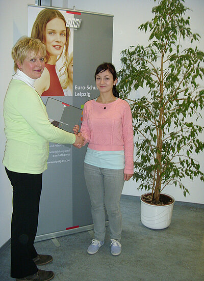 Erste Teilnehmerin des Programmes MobiPro-EU an den Euro-Schulen Leipzig-1