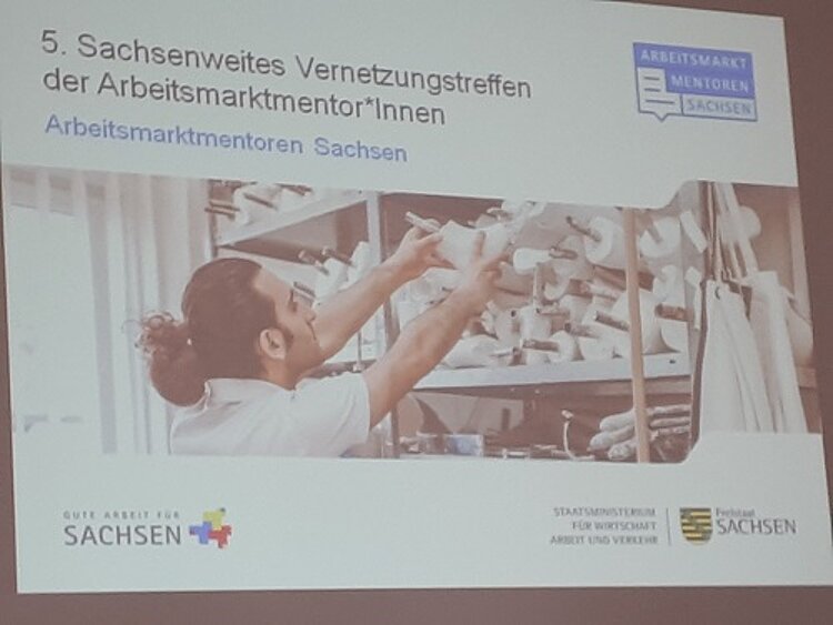 Netzwerktreffen des Modellprojektes „Arbeitsmarktmentoren für Geflüchtete“ in Dresden Netzwerktreffen des Modellprojektes „Arbeitsmarktmentoren für Geflüchtete“ in Dresden