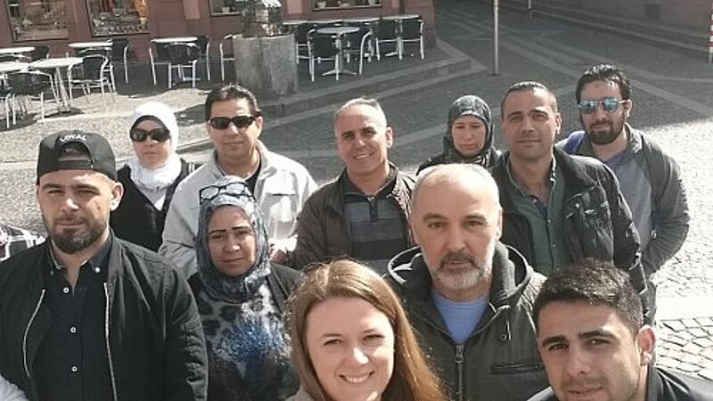 Exkursion des Integrationskurses durch Mainz