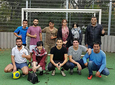Fußballspiel zum Kursabschluss Fußballspiel zum Kursabschluss