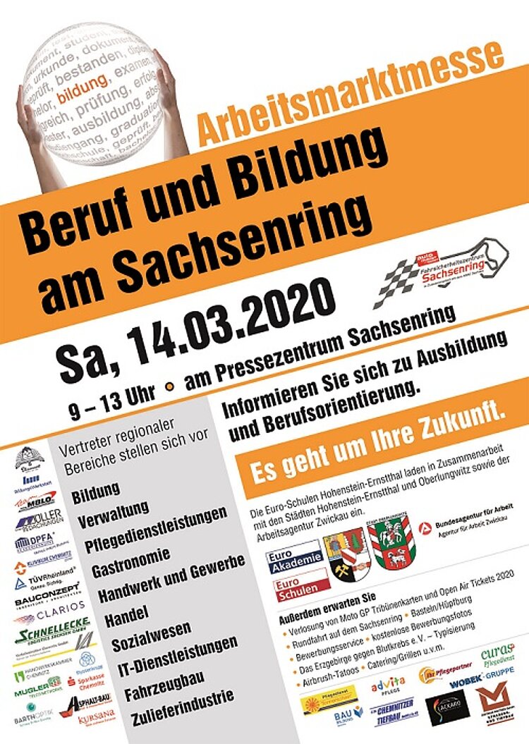 Arbeitsmarktmesse am Sachsenring Arbeitsmarktmesse am Sachsenring