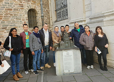 Ausflug des Integrationskurses nach Aachen   -1