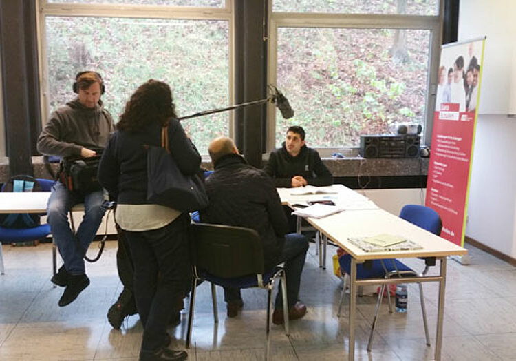 ZDF mit Film-Team bei den Euro-Schulen Altena