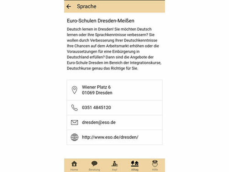 Euro-Schule Dresden goes WELCOME APP GERMANY Euro-Schule Dresden goes WELCOME APP GERMANY