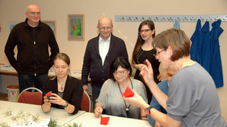 Hosentaschensterne und Weihnachtsschachteln