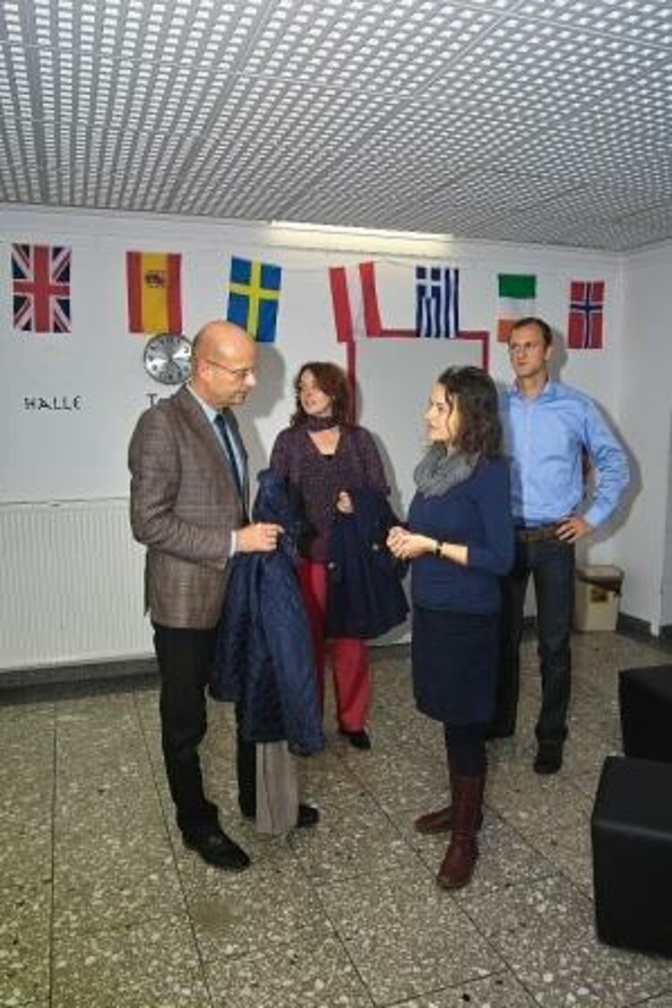 Oberbürgermeister von Halle zu Gast an den Euro-Schulen! Oberbürgermeister von Halle zu Gast an den Euro-Schulen!