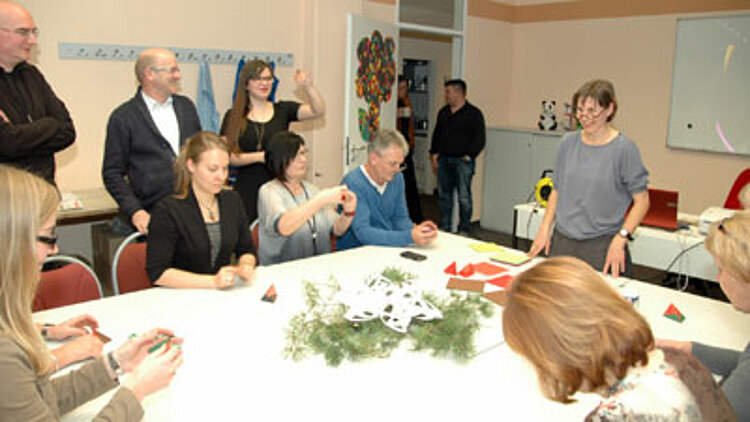 Hosentaschensterne und Weihnachtsschachteln