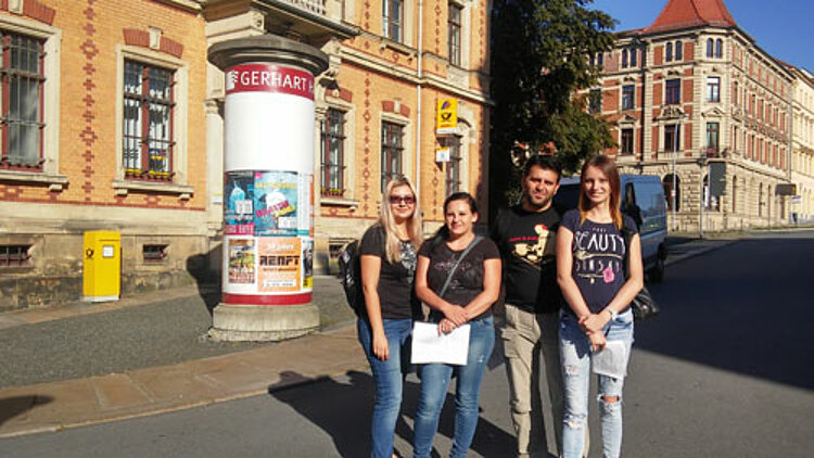 Integrationskurs auf Erkundungstour durch die Stadt
