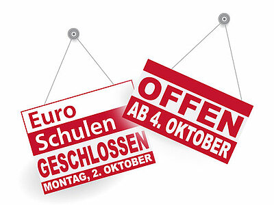 Euro-Schulen Berlin am 2. Oktober geschlossen Euro-Schulen Berlin am 2. Oktober geschlossen