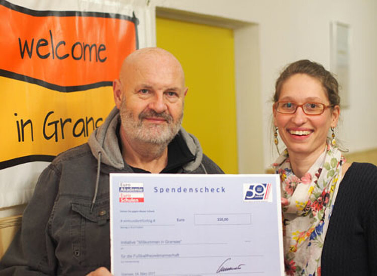 Spendenübergabe an Initiative „Willkommen in Gransee“ Spendenübergabe an Initiative „Willkommen in Gransee“
