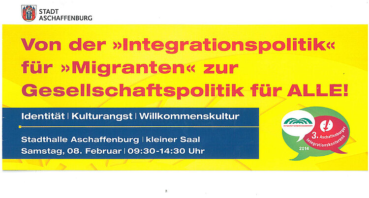 „Sprache als Ressource erkennen“: Integrationskonferenz in der Stadt Aschaffenburg „Sprache als Ressource erkennen“: Integrationskonferenz in der Stadt Aschaffenburg