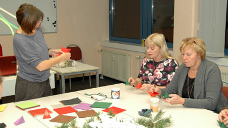 Hosentaschensterne und Weihnachtsschachteln
