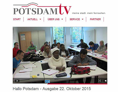 Deutschkurse der Euro-Schulen Potsdam im Regional-TV
