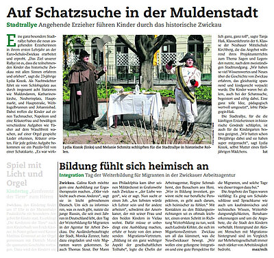 Euro-Schulen Zwickau und Bildungsthemen in der Presse Euro-Schulen Zwickau und Bildungsthemen in der Presse-1