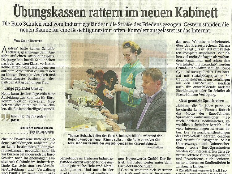 Übungskassen rattern im neuen Kabinett Übungskassen rattern im neuen Kabinett