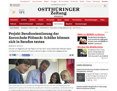 Projekt zur Berufsorientierung