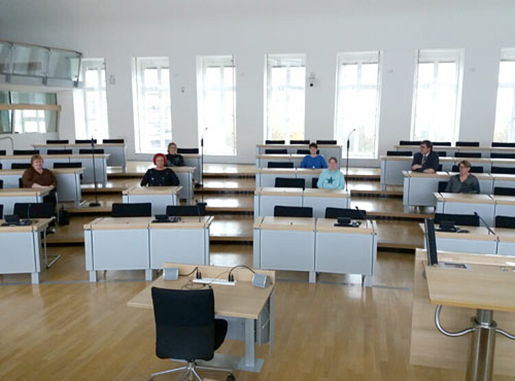 HoGa.Retention: Projektlotsen besuchten den Landtag von Sachsen-Anhalt