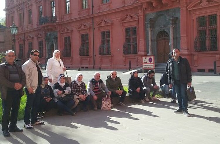 Exkursion des Integrationskurses durch Mainz