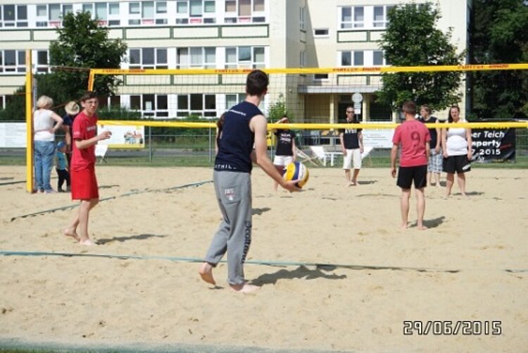 Erfolgreich Beachvolleyball gespielt