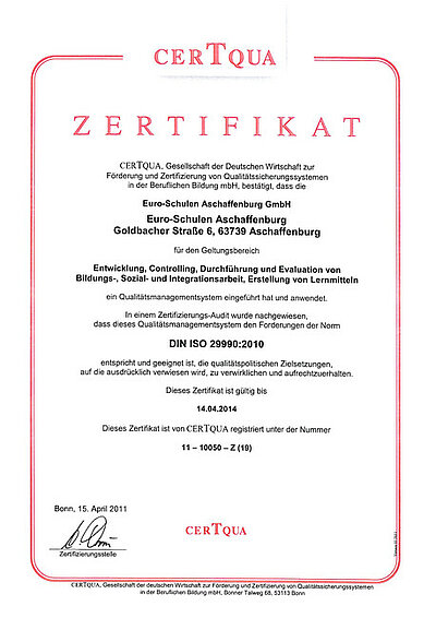 ESO Nr. 1 bei DIN ISO 29990 ESO Nr. 1 bei DIN ISO 29990-1