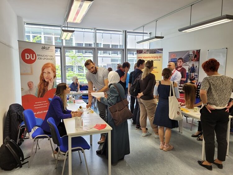 Fachkräftemesse für Geflüchtete an den Euro-Schulen Leipzig Fachkräftemesse für Geflüchtete an den Euro-Schulen Leipzig