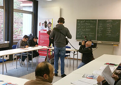 ZDF mit Film-Team bei den Euro-Schulen Altena