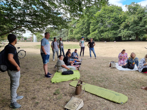 Outdoor-Unterricht im Trierer Palastgarten-4