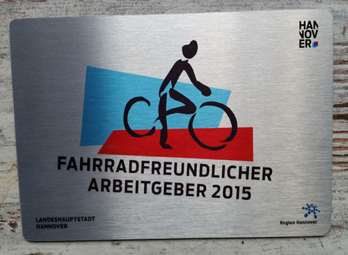 Fahrradfreundlicher Arbeitgeber 2015 Fahrradfreundlicher Arbeitgeber 2015-2