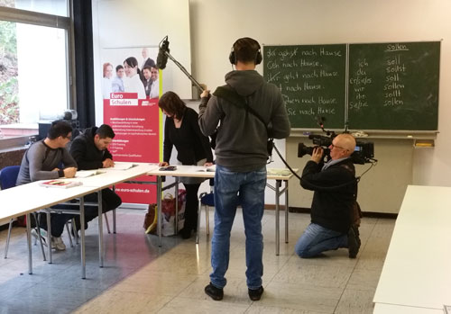ZDF mit Film-Team bei den Euro-Schulen Altena-2