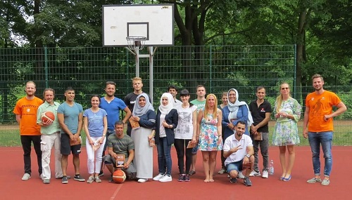 Basketball-Challenge für den Integrationskurs 76-3