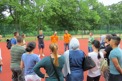 Basketball-Challenge für den Integrationskurs 76-4