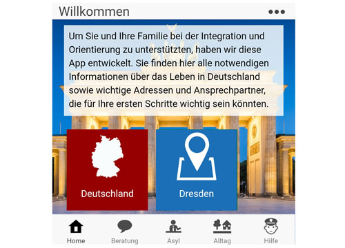 Euro-Schule Dresden goes WELCOME APP GERMANY-1