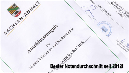 Hauptschulabschluss - bestes Ergebnis seit 2012 Hauptschulabschluss - bestes Ergebnis seit 2012-1
