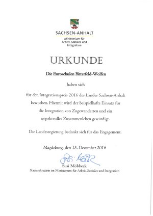 Integrationspreis 2016 Integrationspreis 2016-2